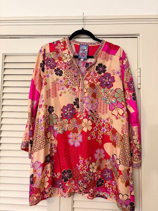 Johnny Was Tops - Johnny Was Yama Kelis Floral Tunic